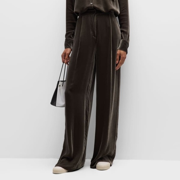 ATM Anthony Thomas Melillo Pants - ATM | High-Rise Velvet Wide-Leg Pant